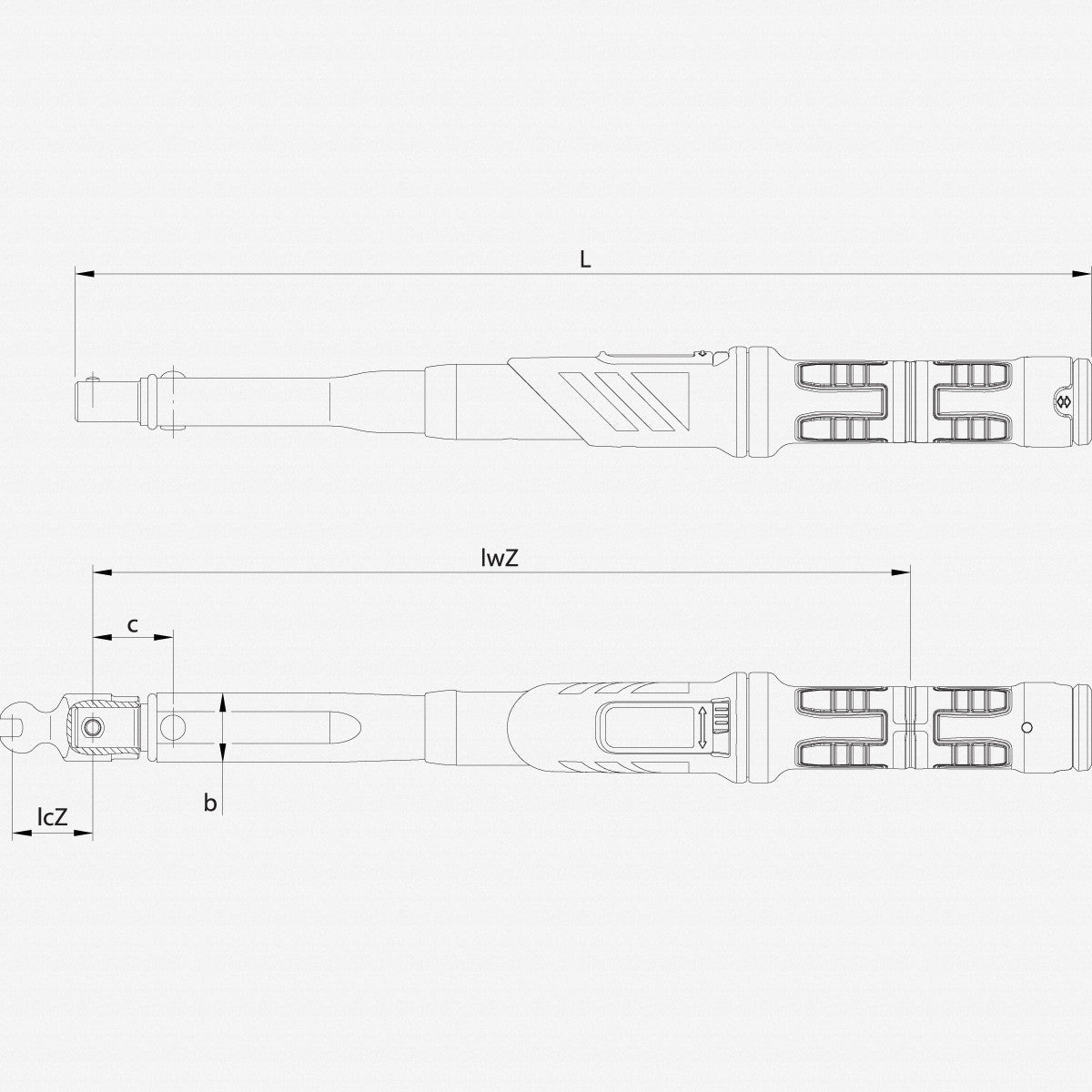 Gedore DMZ 200 Torque wrench DREMASTER Z 16, 40 - 200 Nm - GR2641526 - KC Tool