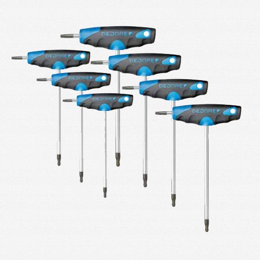 Gedore DT 2143 KTX - 007 7 Pc Ball End Torx T - Handle Set T10 - T40 - GR3037398 - KC Tool