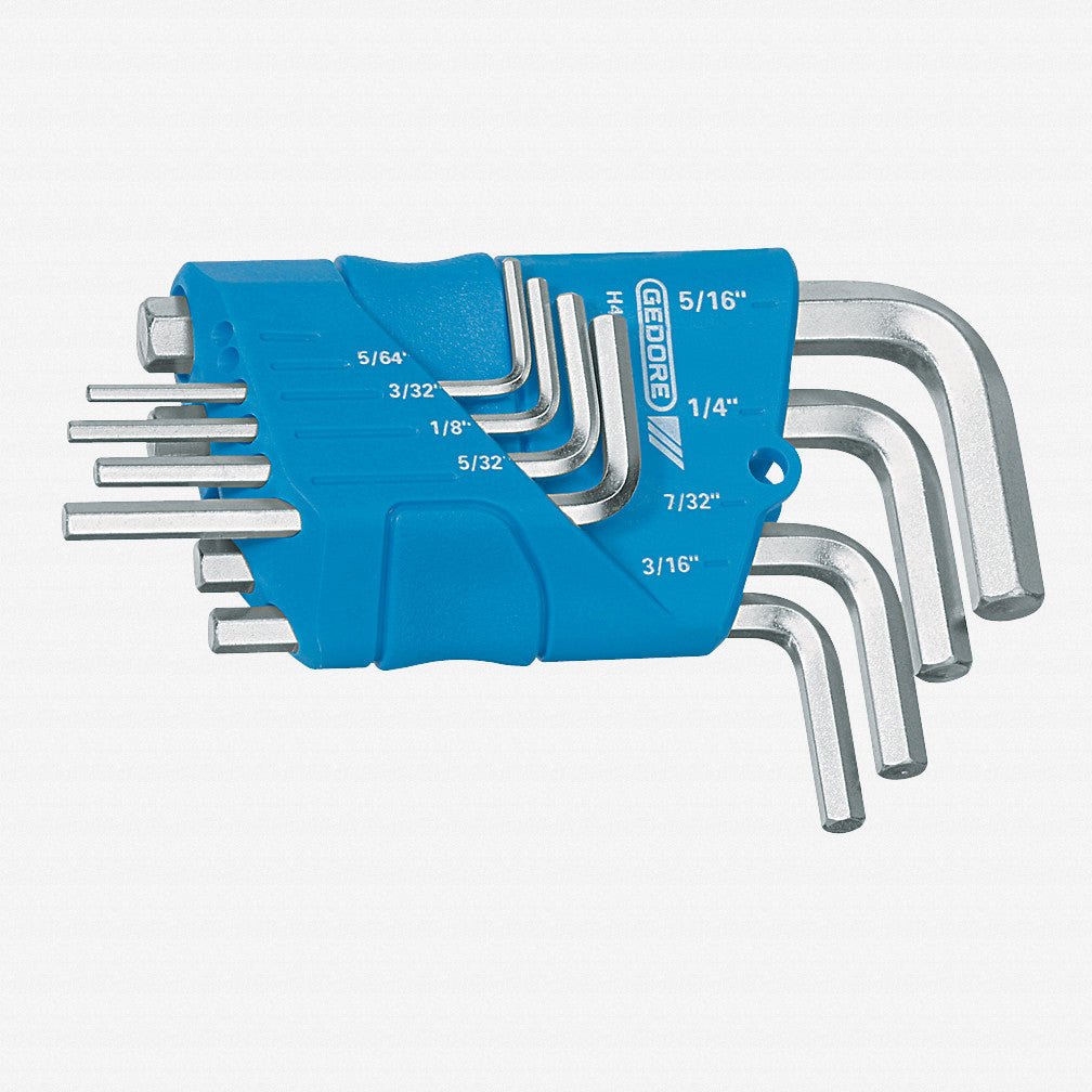 Gedore H 42-88 A Hexagon Allen key set in holder 8 pcs 5/64-5/16AF - GR1505424 - KC Tool