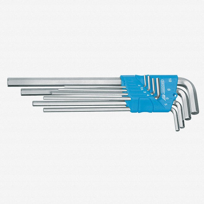 Gedore H 42 EL-88 A Hexagon Allen key set long, in holder 8 pcs AF - GR1543555 - KC Tool