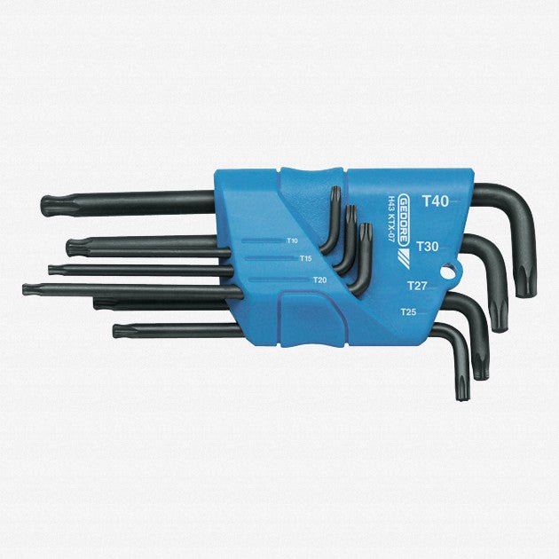 Gedore H 43 KTX-07 Cranked socket key set 7 pcs TORX® T10-T40 - GR1531441 - KC Tool