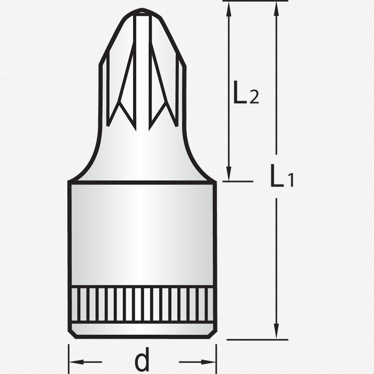 Gedore IKS 20 PZD 1 Screwdriver bit socket 1/4" PZ 1 - GR6187130 - KC Tool