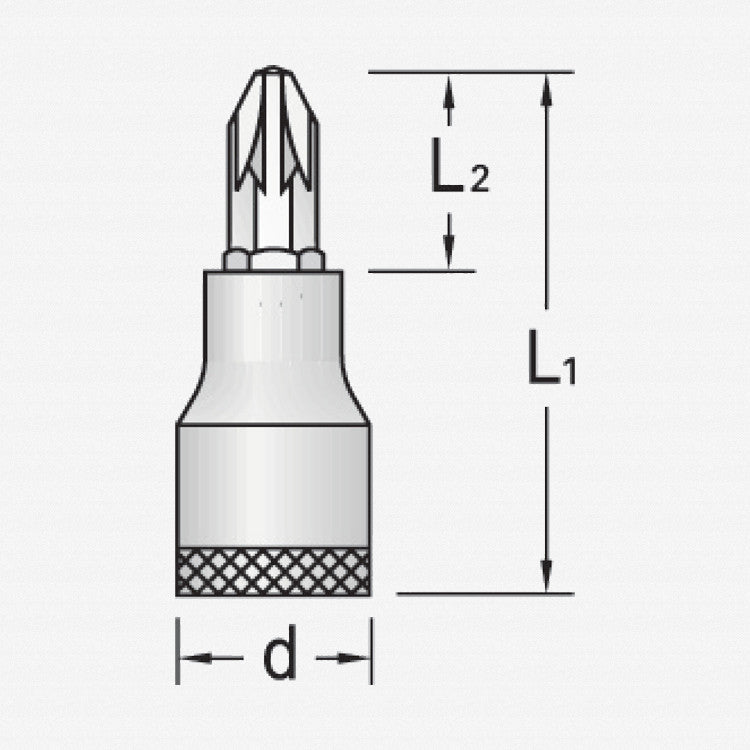 Gedore IKS 30 PZD 1 Screwdriver bit socket 3/8" PZ 1 - GR1640968 - KC Tool