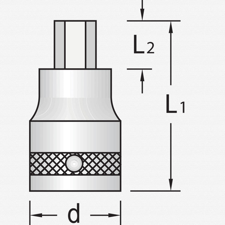 Gedore IN 21 17 Screwdriver bit socket 1" 17 mm - GR6181010 - KC Tool