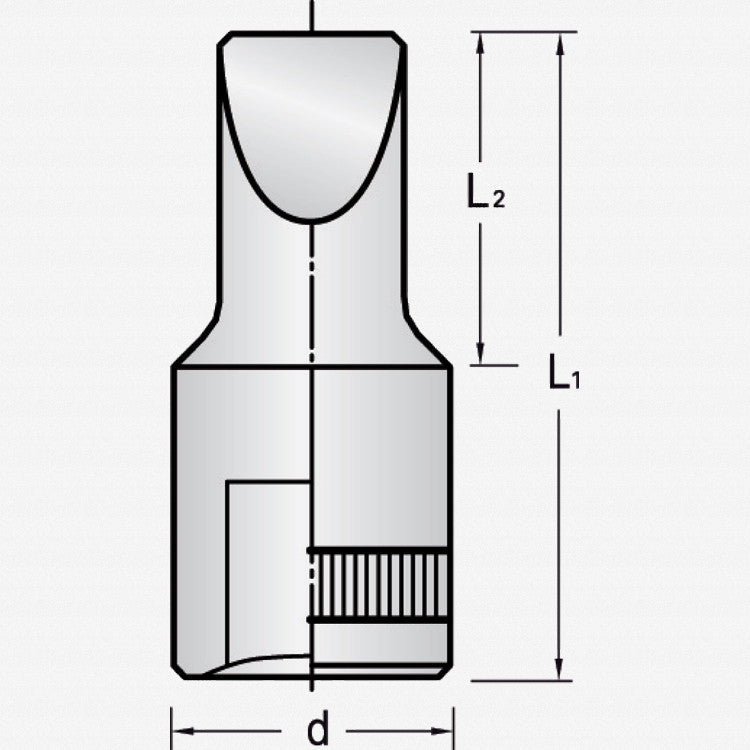 Gedore IS 20 4x0,8 Screwdriver bit socket 1/4" 4x0.8 mm - GR6171560 - KC Tool