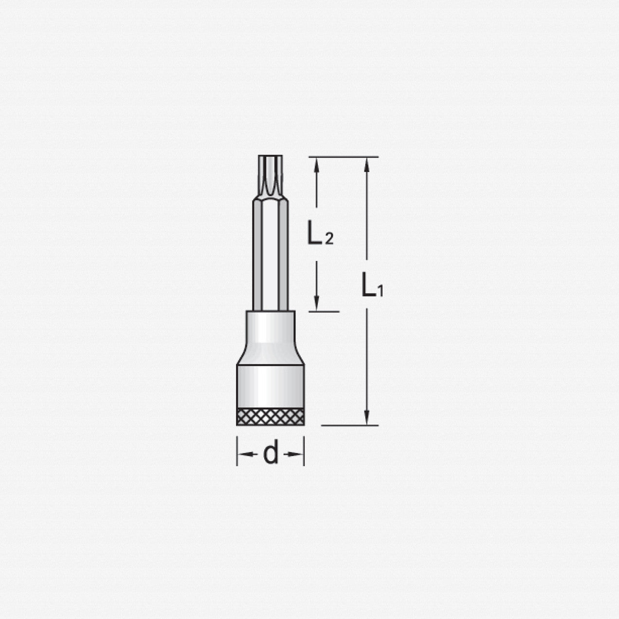 Gedore ITX 30 L T20 Screwdriver bit socket 3/8", long TORX® T20 - GR1394177 - KC Tool