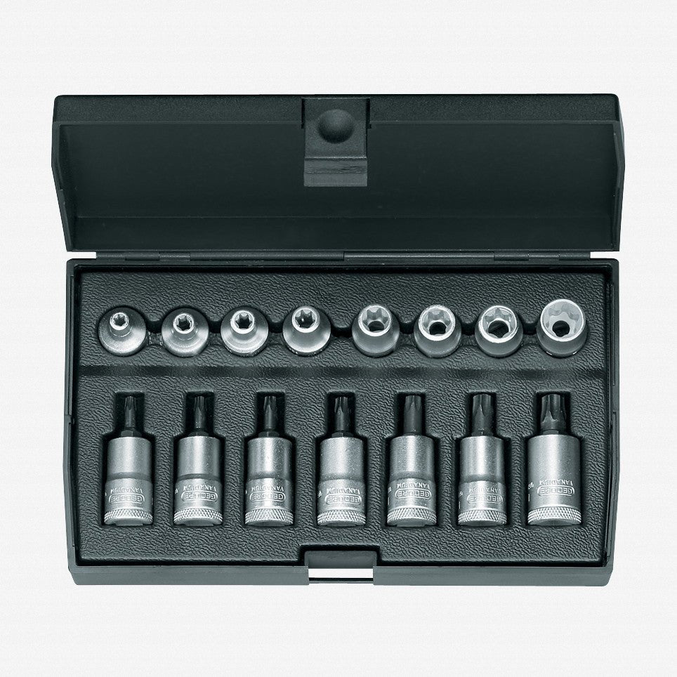 Gedore ITX 30 TX - 015 Screwdriver bit socket set 3/8" 15 pcs TORX - GR1509942 - KC Tool