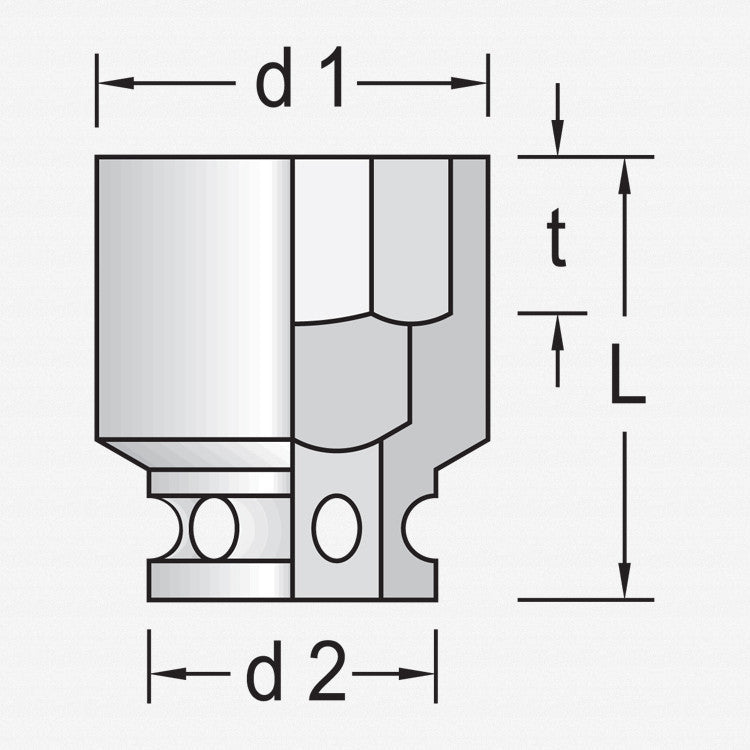 Gedore K 30 6 Impact socket 3/8" 6 mm - GR6251160 - KC Tool