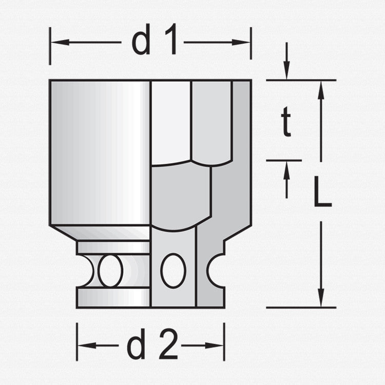 Gedore K 37 46 Impact socket 1.1/2" 46 mm - GR6328130 - KC Tool