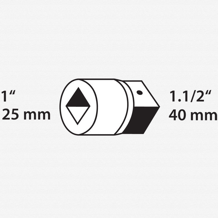 Gedore KB 2137 Impact convertor 1" to 1.1/2" - GR6657890 - KC Tool