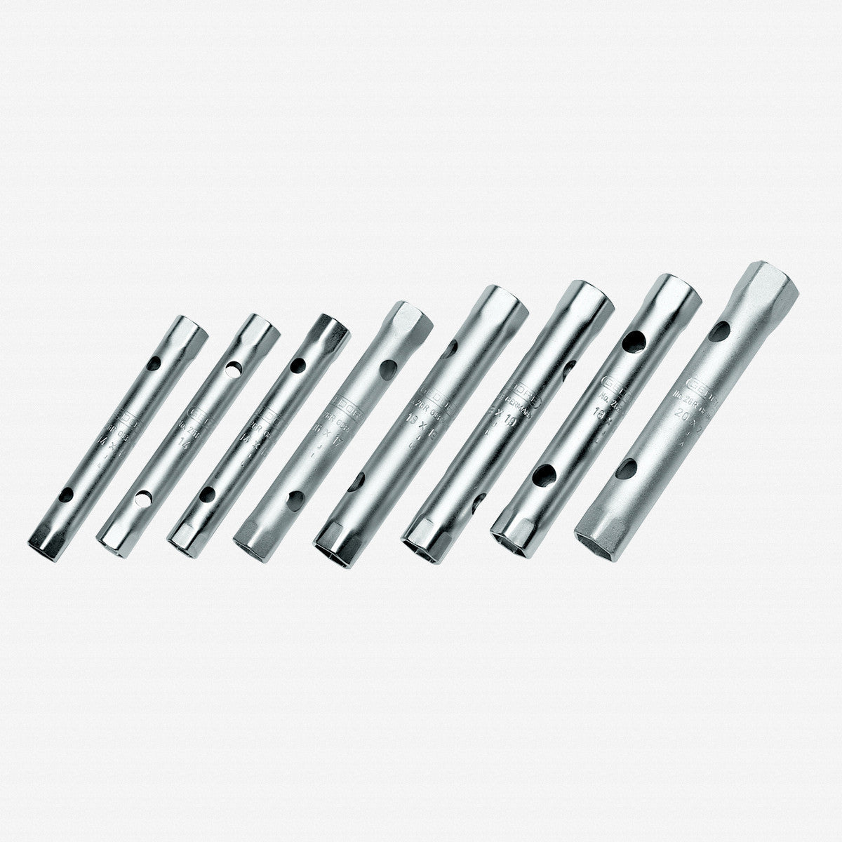 Gedore KD 26 R-8 Tubular box spanner set 8 pcs 6-22 mm - GR6218540 - KC Tool