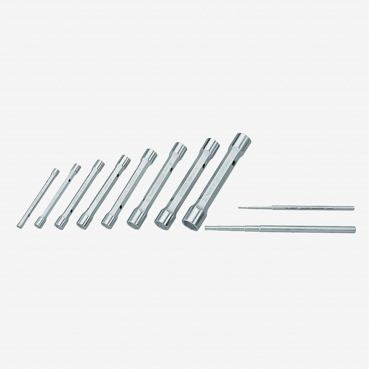 Gedore KD 626-8 Tubular box spanner set 8 pcs 6-22 mm - GR6528730 - KC Tool