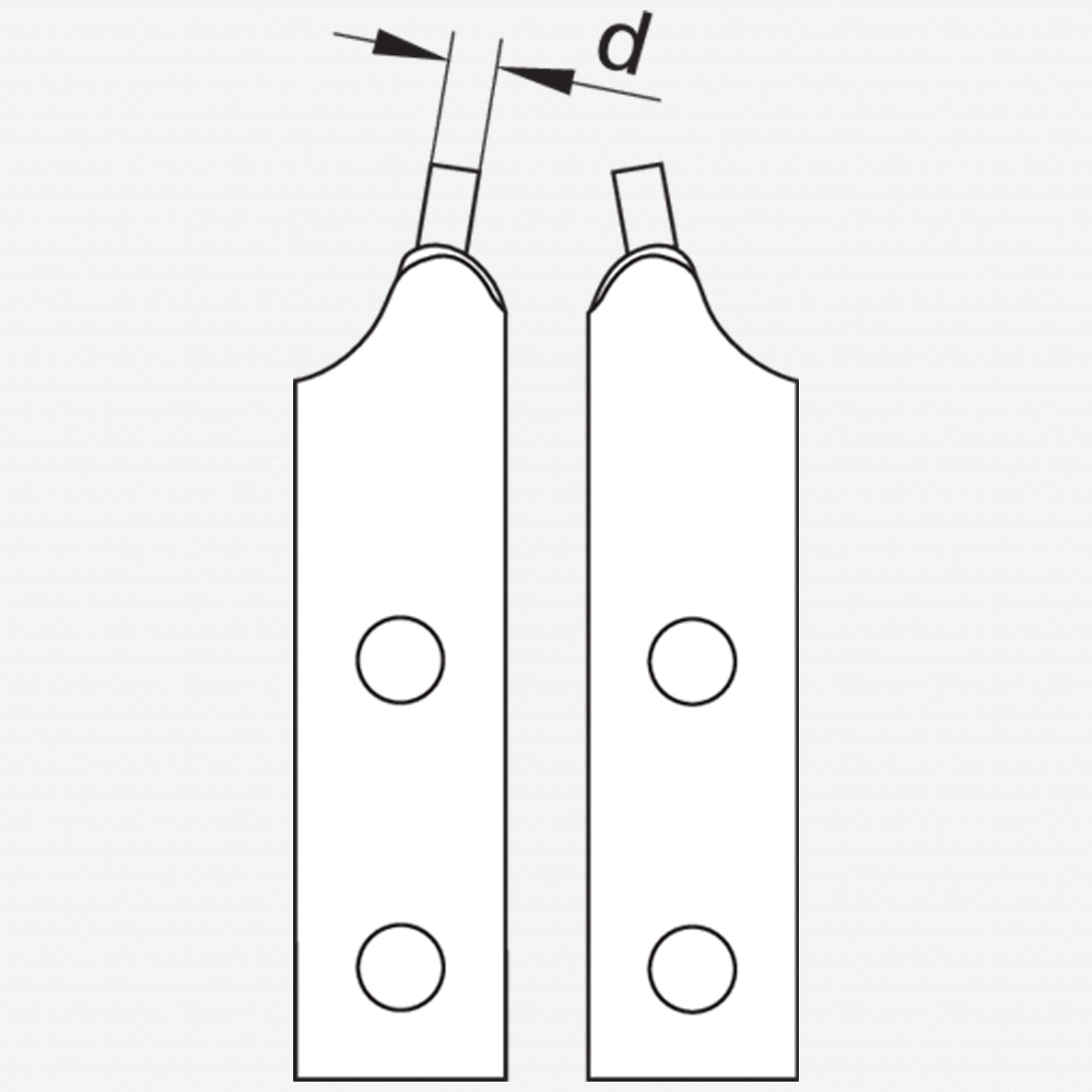 Gedore Replacement Tips for Gedore 8000 J 5 Circlip Pliers, 1 Pair - GR3534499 - KC Tool