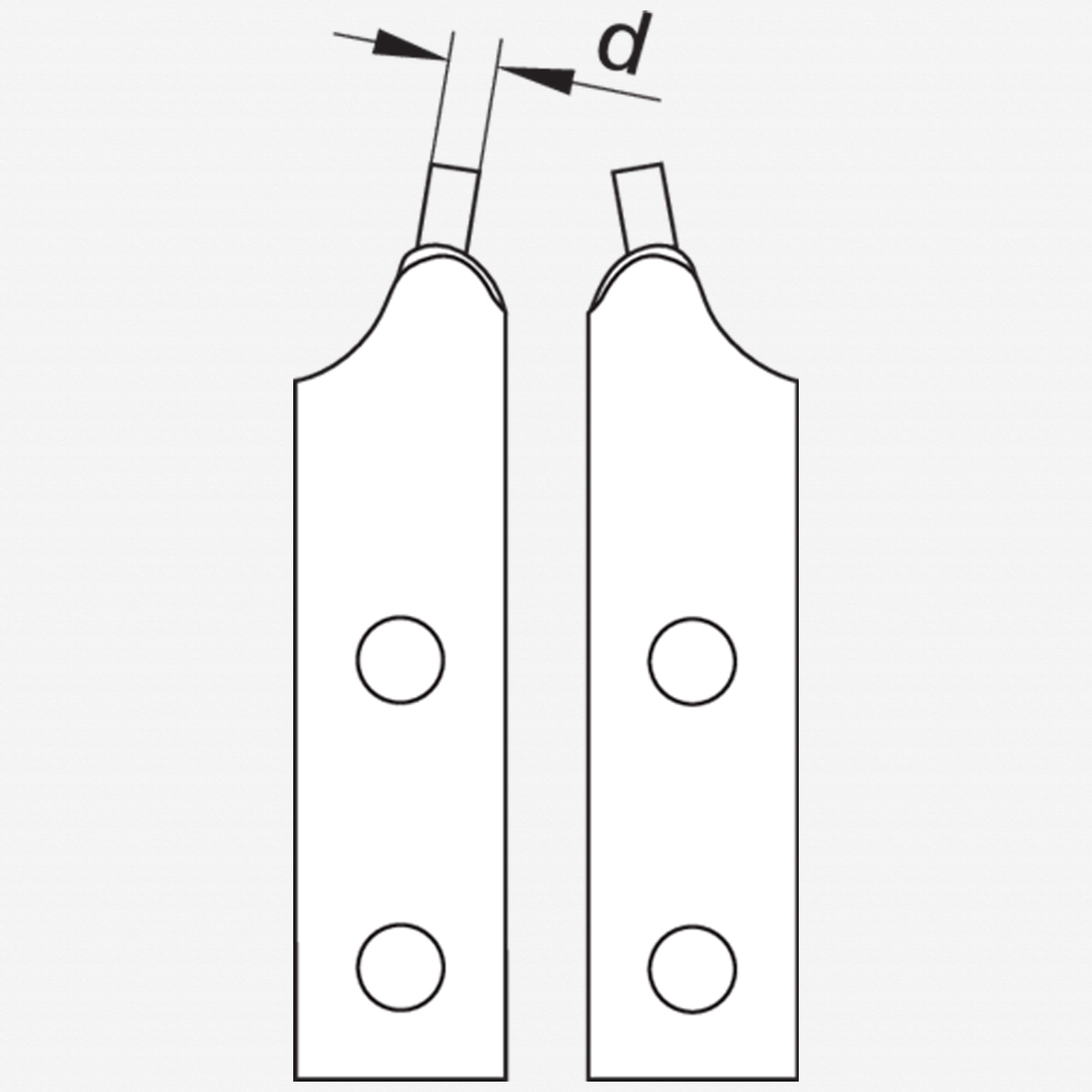 Gedore Replacement Tips for Gedore 8000 J 5 Circlip Pliers, 1 Pair - GR3534499 - KC Tool