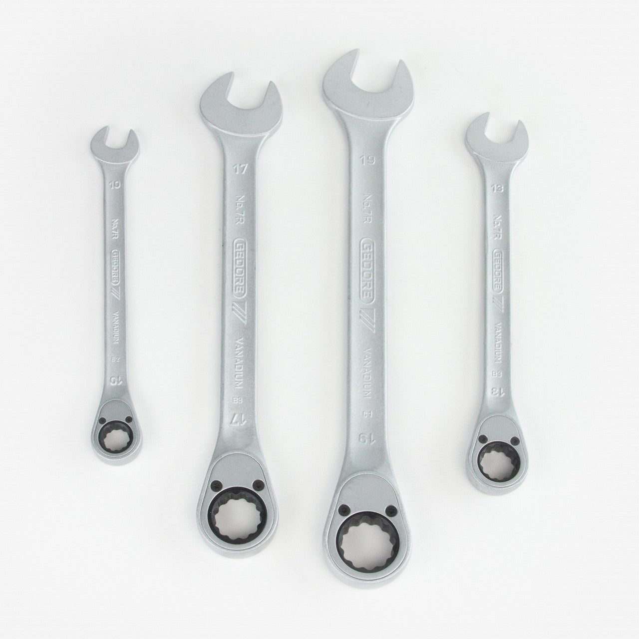 Gedore S 7 R-04 4 Piece Combination Ratchet Spanner Set - Metric - GR2303949 - KC Tool