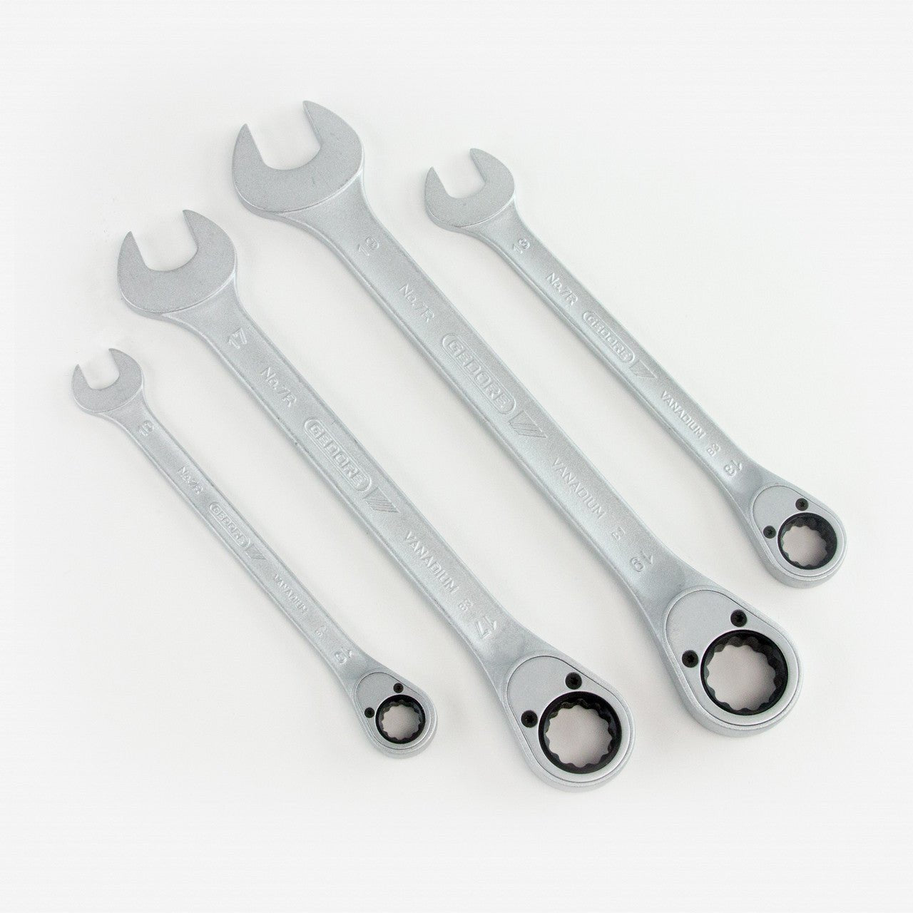 Gedore S 7 R-04 4 Piece Combination Ratchet Spanner Set - Metric - GR2303949 - KC Tool