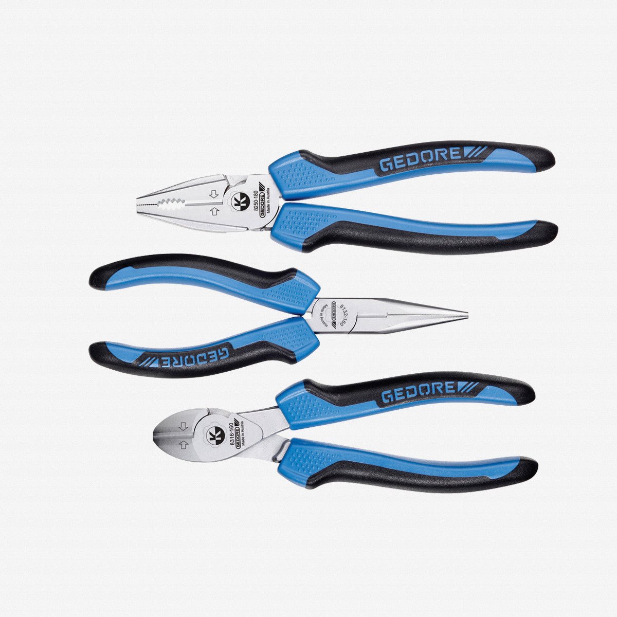 Gedore S 8003 JC Pliers set, 3 pcs - GR6701110 - KC Tool