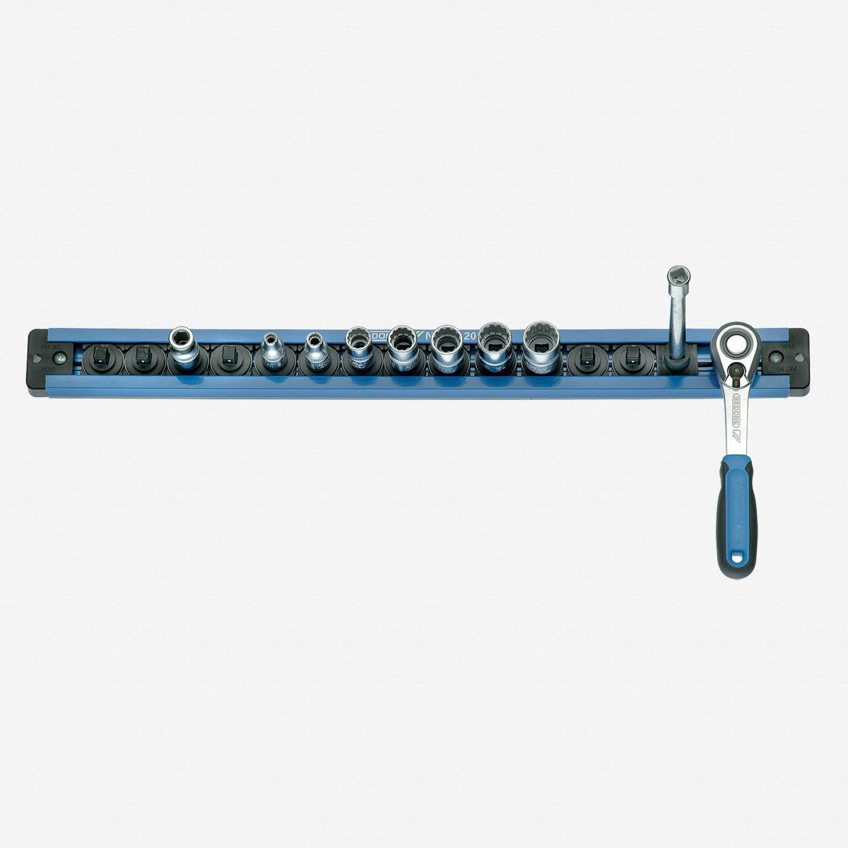 Gedore SL 2013 Tool holding rail 1/4", magnetic, 380 mm - GR1761080 - KC Tool