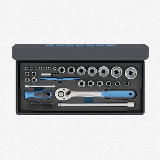 Gedore TC 19 - 20 - MU - 10 Socket Set, 1/4" - 1/2", 52 pcs - GR3085031 - KC Tool