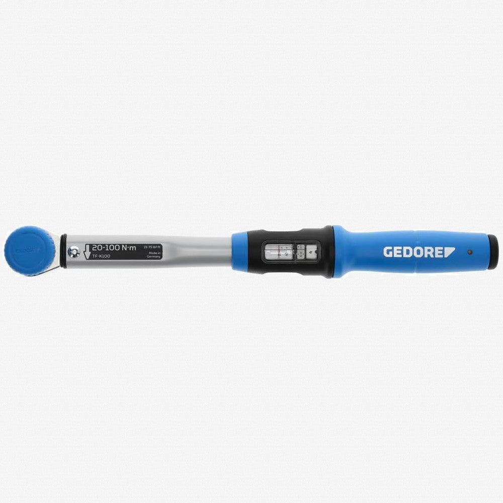 Gedore TF-K100 Torcofix K Ratcheting Torque Wrench, 1/2" Drive, 20 - 100 Nm - GR3278379 - KC Tool