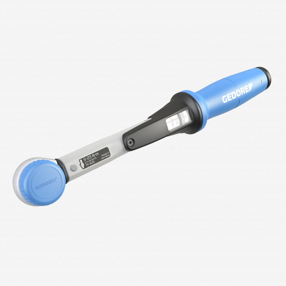 Gedore TF - K25 Torcofix K Ratcheting Torque Wrench, 1/4" Drive, 5 - 25 Nm - GR3288234 - KC Tool
