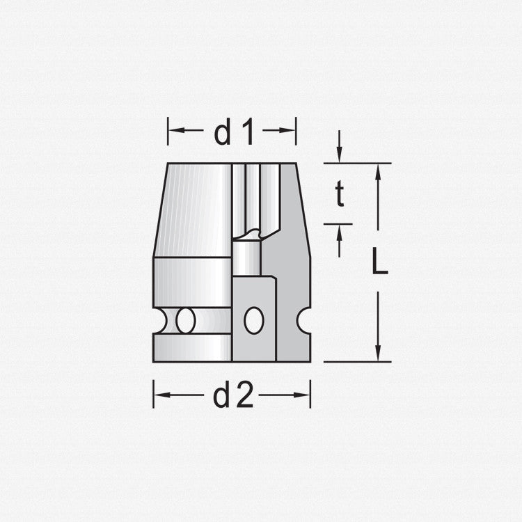 Gedore TX K 19 E10 Impact socket 1/2" TORX E10 - GR6223110 - KC Tool