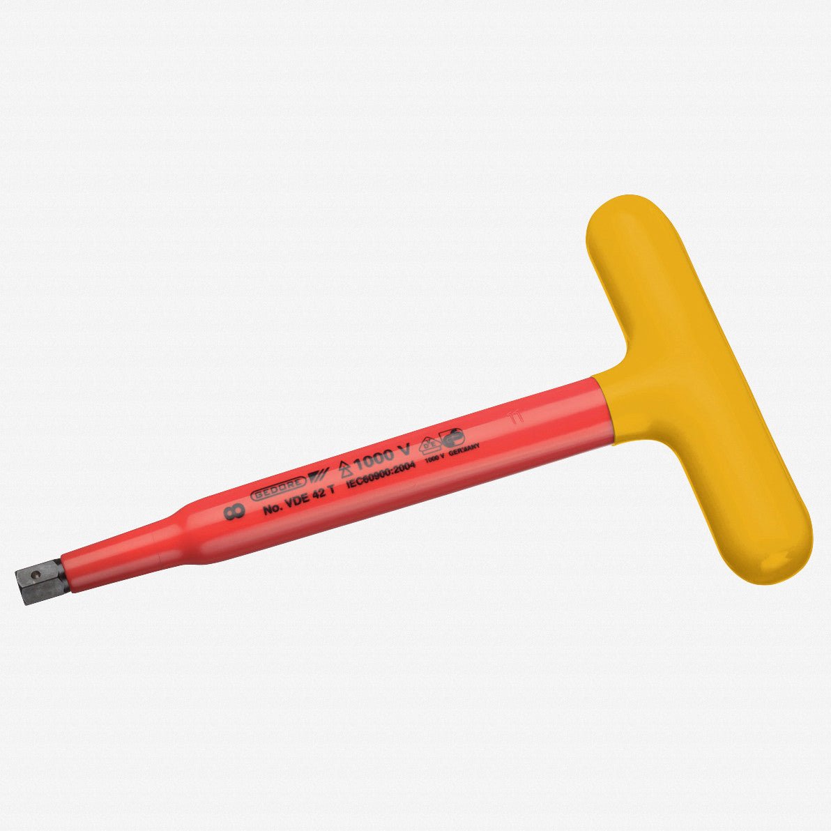Gedore V 42 T 4 VDE Hexagon Allen key with T - handle 4 mm - GR2661225 - KC Tool