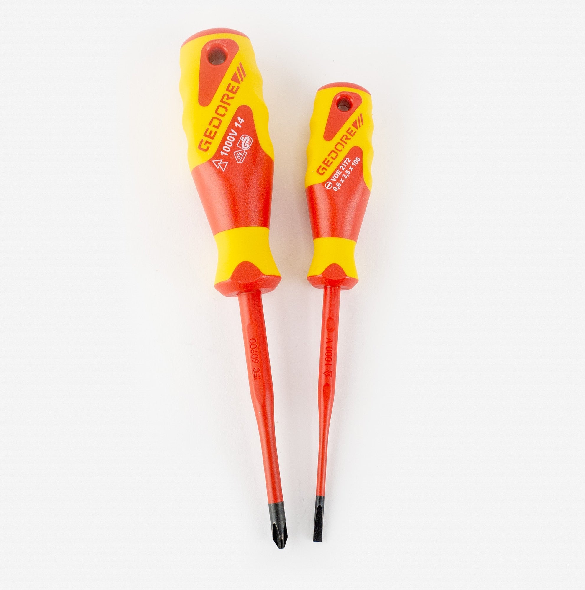 Gedore VDE 2162-2172 PH-02 SLIM DRIVE 2 Pc Insulated Screwdriver Set - GR2928736 - KC Tool