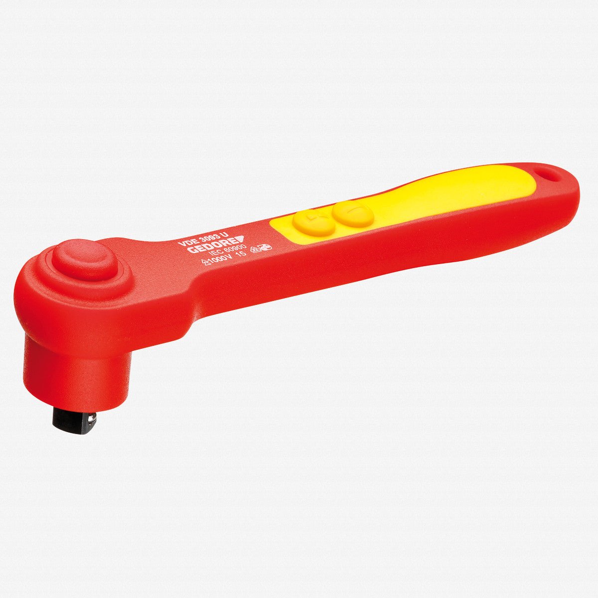 Gedore VDE 3093 U VDE Reversible ratchet 3/8" - GR2946599 - KC Tool