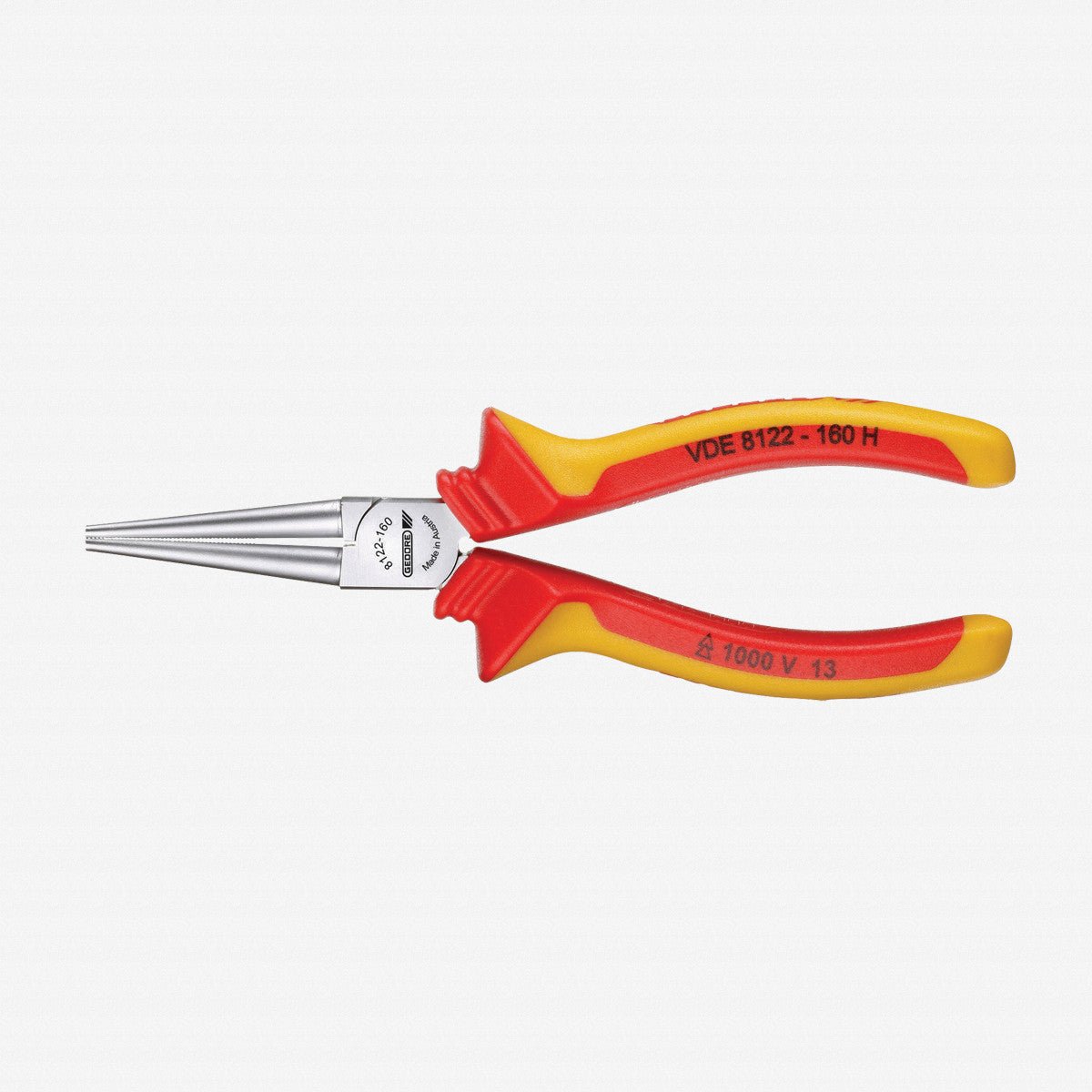 Gedore VDE 8122-160 H VDE Round nose pliers with VDE insulating sleeves - GR1552104 - KC Tool