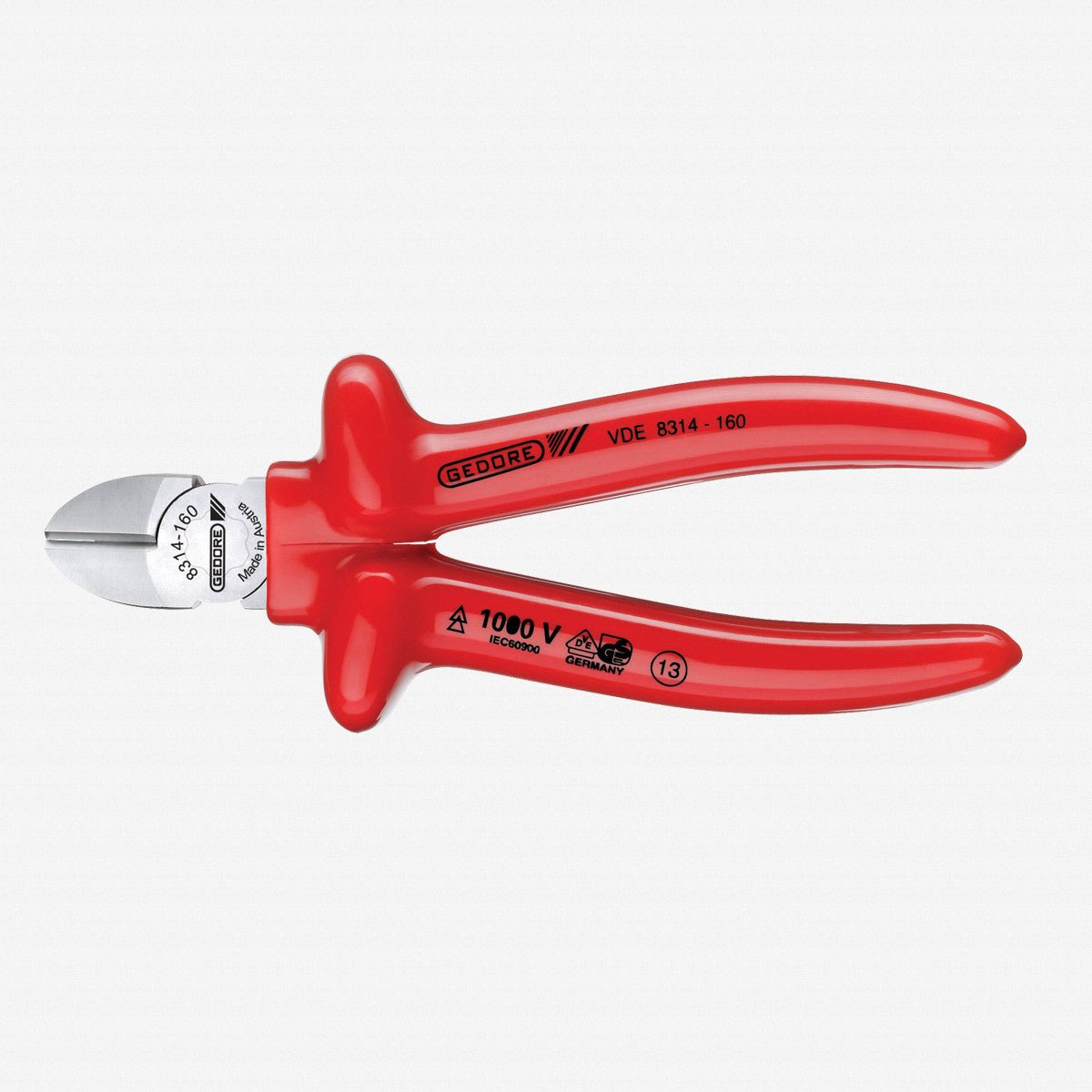 Gedore VDE 8314 - 140 VDE Side cutter with VDE dipped insulation 140 mm - GR6743540 - KC Tool