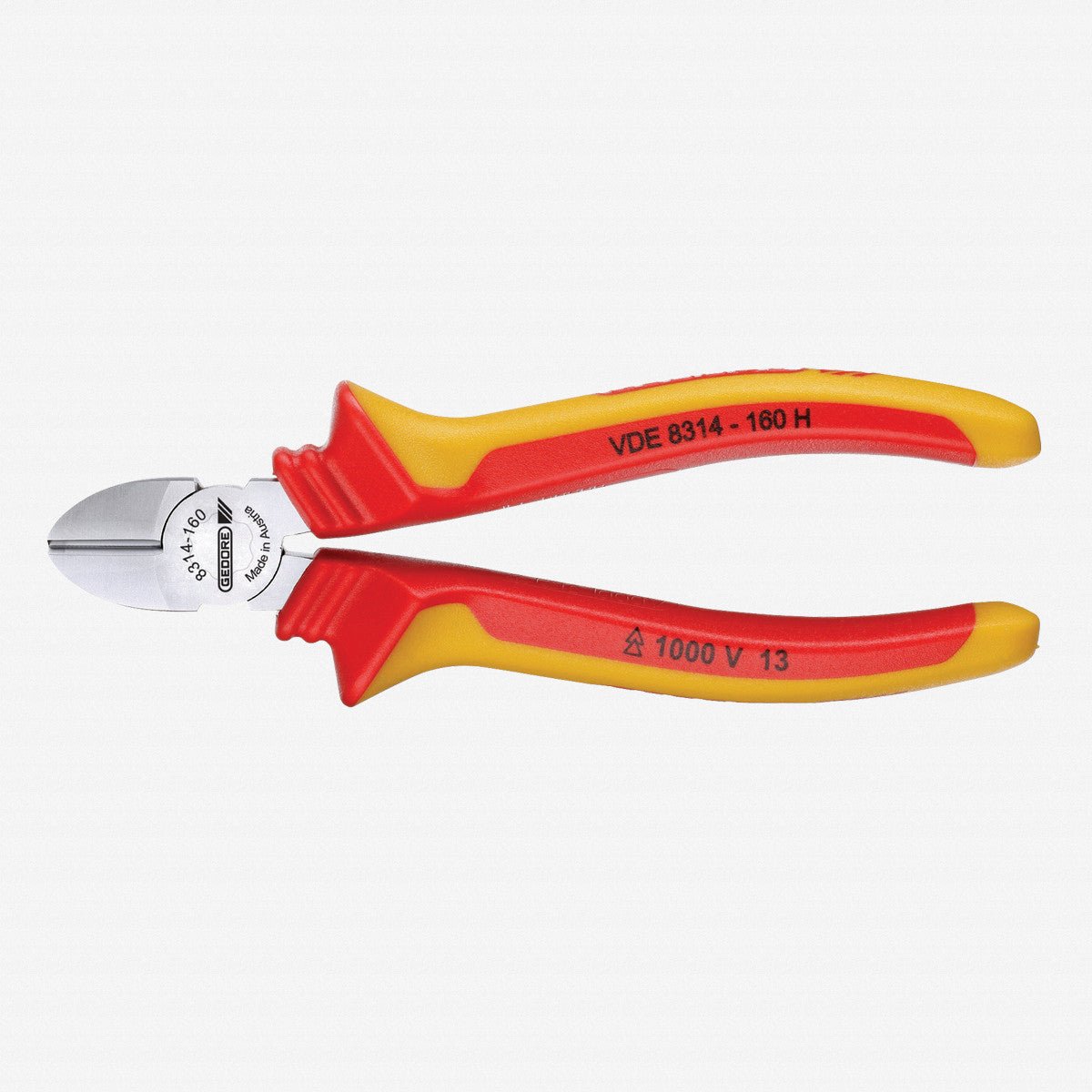 Gedore VDE 8314 - 160 H VDE Side cutter with VDE insulating sleeves 160 mm - GR1552163 - KC Tool