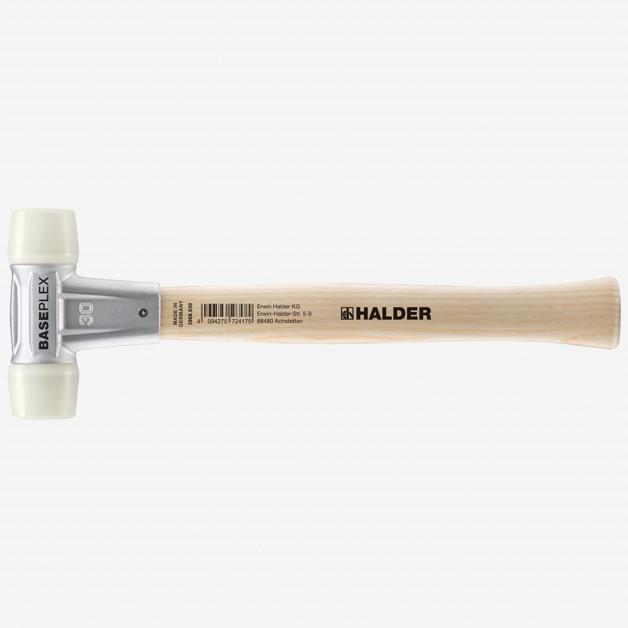 Halder Baseplex Mallet with Nylon Face Inserts and Zinc Die Cast Housing, 1.18" / 12.7 oz. - HA3908.030 - KC Tool