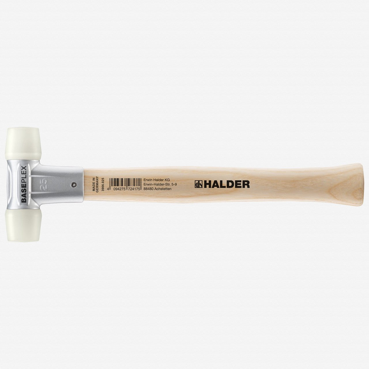 Halder Baseplex Mallet with Nylon Face Inserts and Zinc Die Cast Housing, 3.39" / 7.58 oz. - HA3908.025 - KC Tool