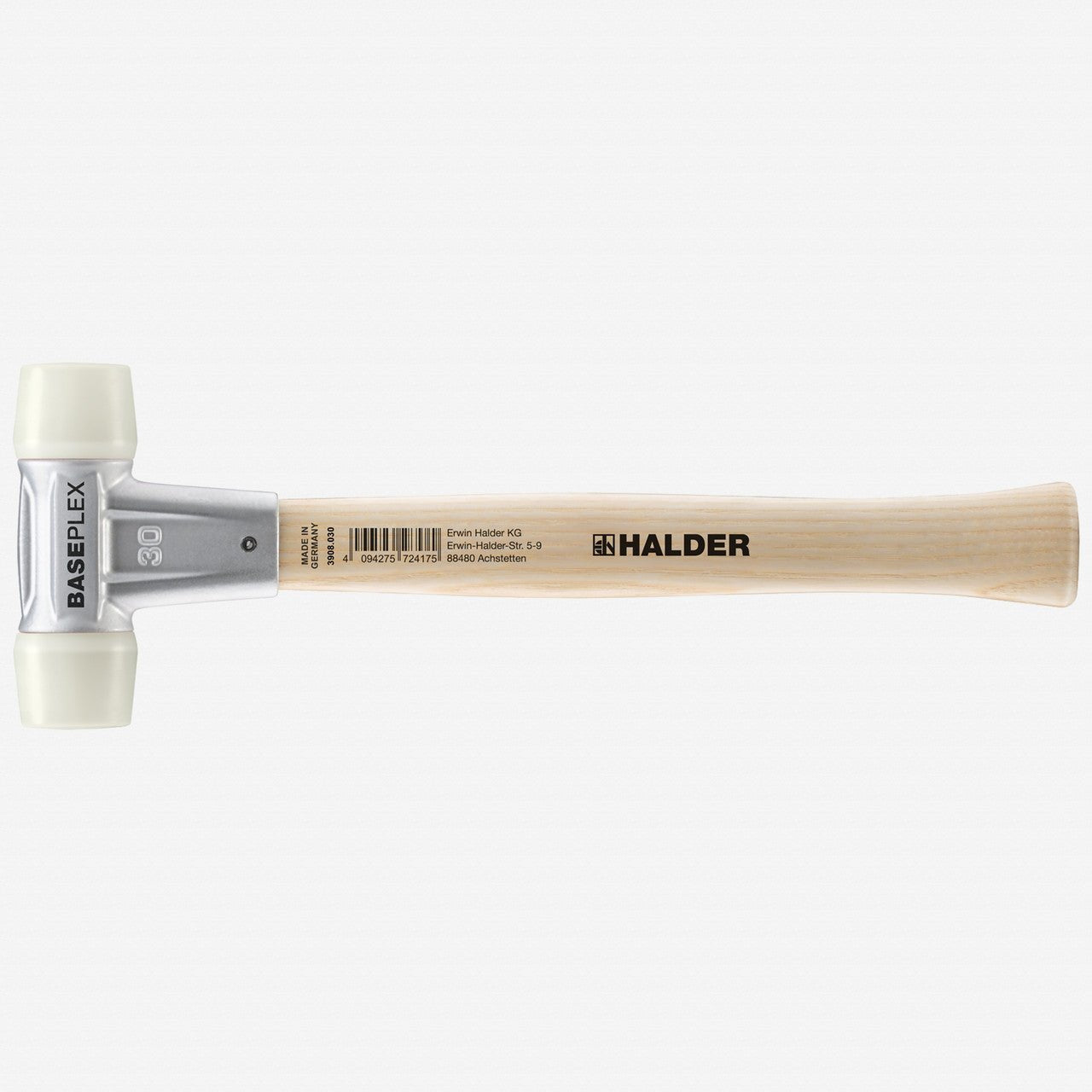 Halder Baseplex Mallet with Nylon Face Inserts and Zinc Die Cast Housing, 3.74" / 12.7 oz. - HA3908.030 - KC Tool