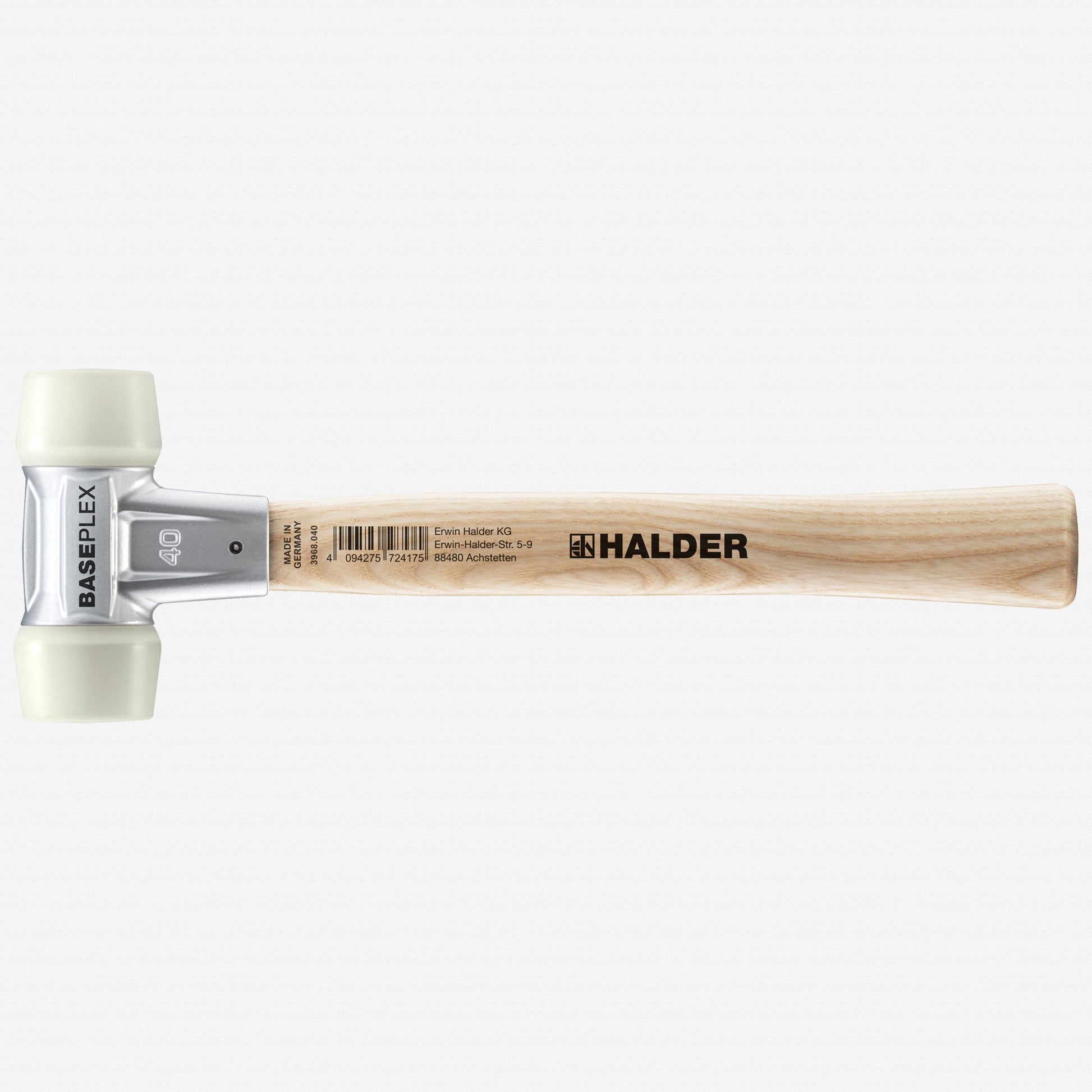 Halder Baseplex Mallet with Nylon Face Inserts and Zinc Die Cast Housing, 4.06" / 17.99 oz. - HA3908.040 - KC Tool