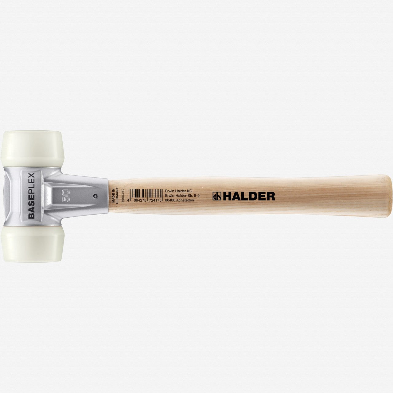 Halder Baseplex Mallet with Nylon Face Inserts and Zinc Die Cast Housing, 4.61" / 33.16 oz. - HA3908.050 - KC Tool