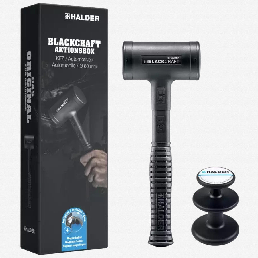 Halder Blackcraft D60 Mallet + Magnetic Holder Automotive Set, 2 Pieces - HA3379s004 - KC Tool