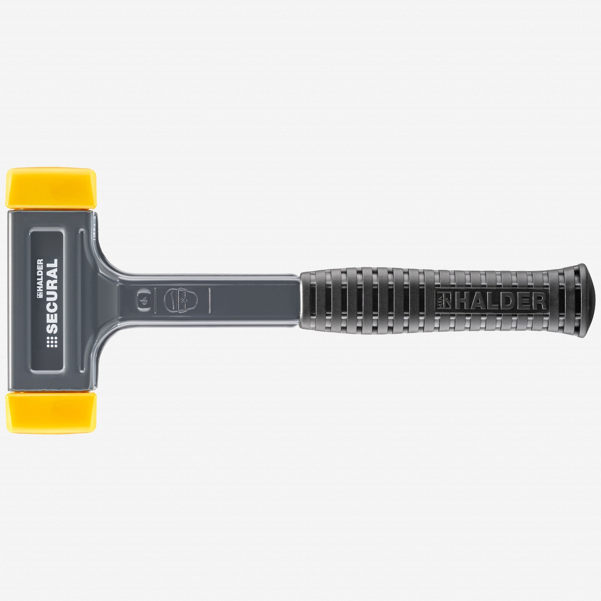 Halder Secural Dead Blow Hammer with Polyurethane Face Inserts and Steel Housing, 1.77" / 35.27 oz. - HA3380.045 - KC Tool