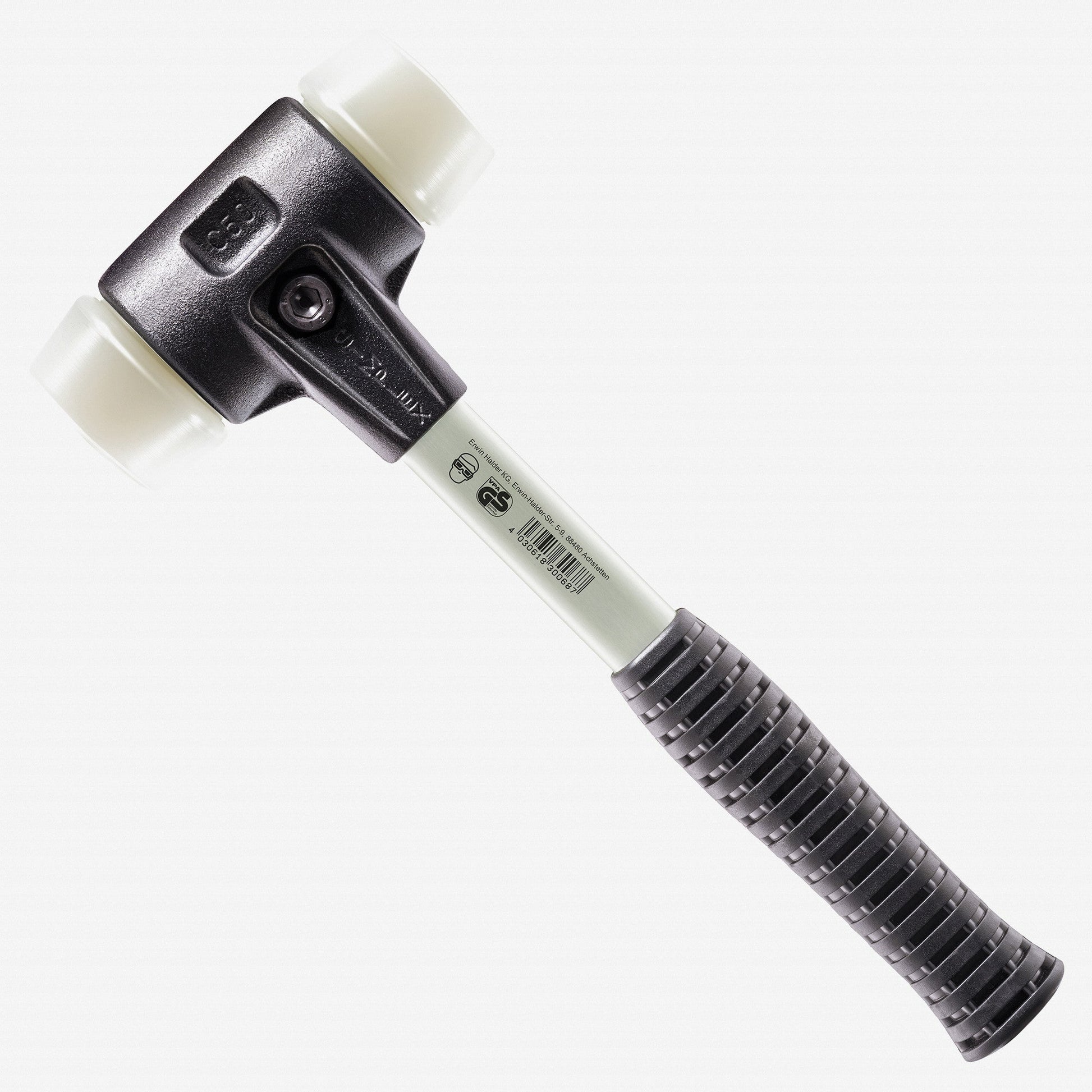Halder Simplex Mallet with Nylon Inserts and Heavy Duty Reinforced Housing, 2.36" / 64.2 oz. - HA3708.060 - KC Tool