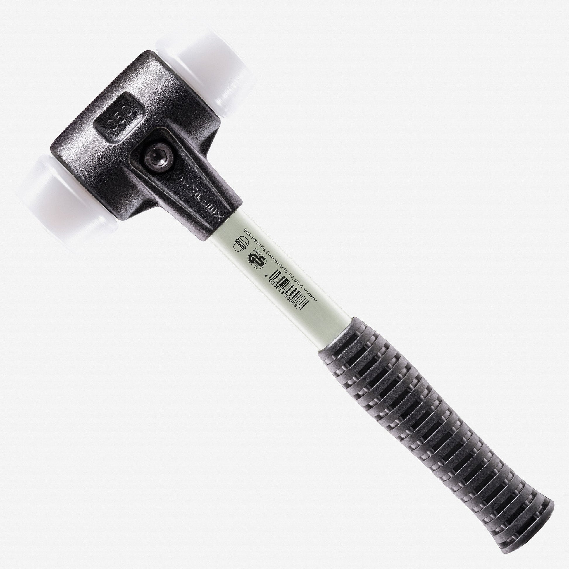 Halder Simplex Mallet with Superplastic Inserts and Heavy Duty Reinforced Housing, 1.57" / 30.34 oz. - HA3707.040 - KC Tool