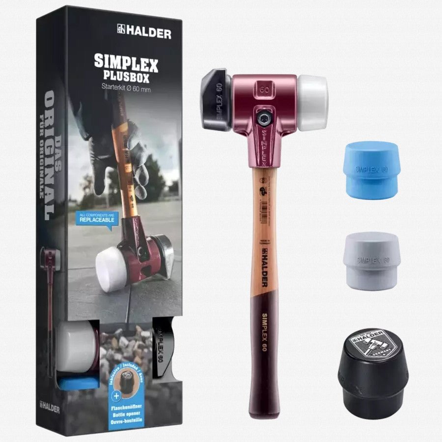 Halder Simplex Plus Box 80 mm Mallet Starter Kit, 4 Pieces - HA3027s025 - KC Tool