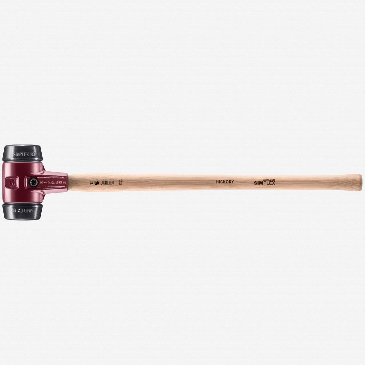 Halder Simplex Sledgehammer with Black Rubber Inserts and Cast Iron Housing, 3.15" / 115.35 oz. - HA3002.081 - KC Tool