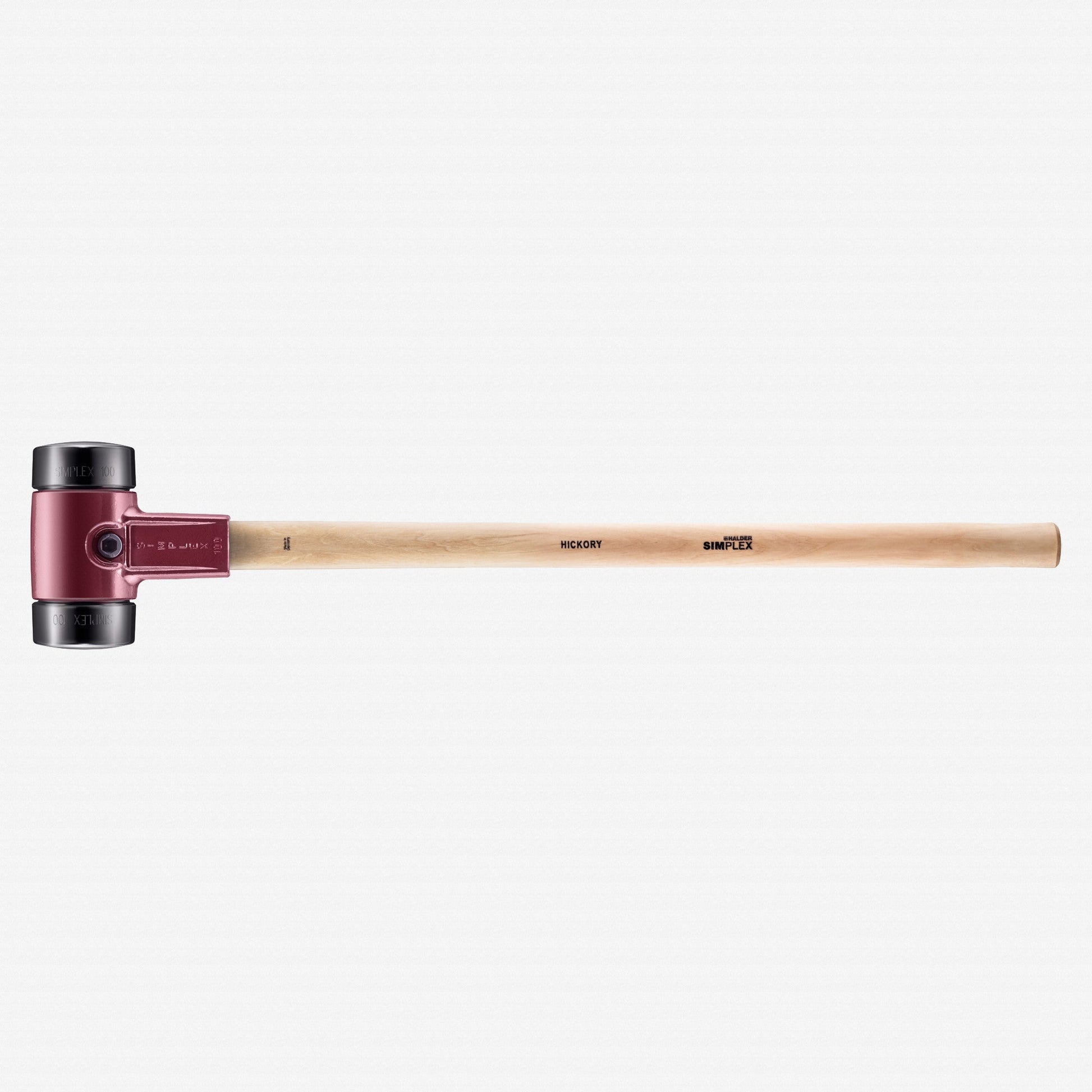 Halder Simplex Sledgehammer with Black Rubber Inserts and Cast Iron Housing, 3.94" / 194.01 oz. - HA3002.100 - KC Tool