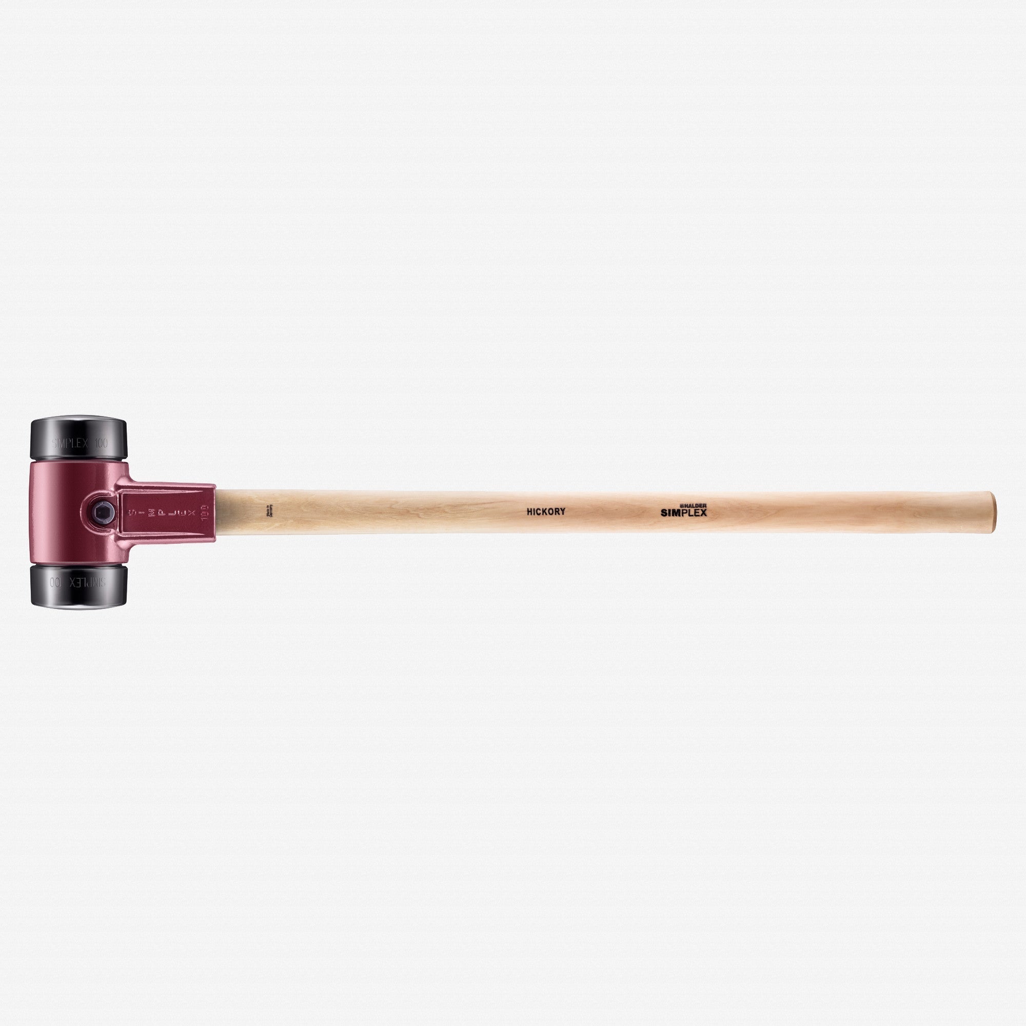 Halder Simplex Sledgehammer with Black Rubber Inserts and Cast Iron Housing, 3.94" / 194.01 oz. - HA3002.100 - KC Tool