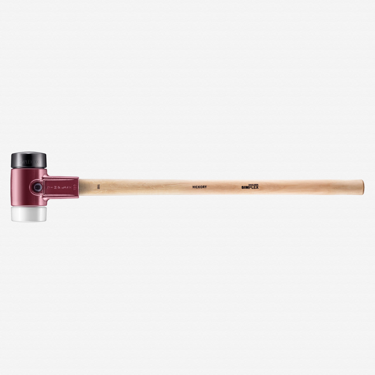 Halder Simplex Sledgehammer with Black Rubber/Superplastic Inserts and Cast Iron Housing, 3.94" / 188.72 oz. - HA3027.100 - KC Tool