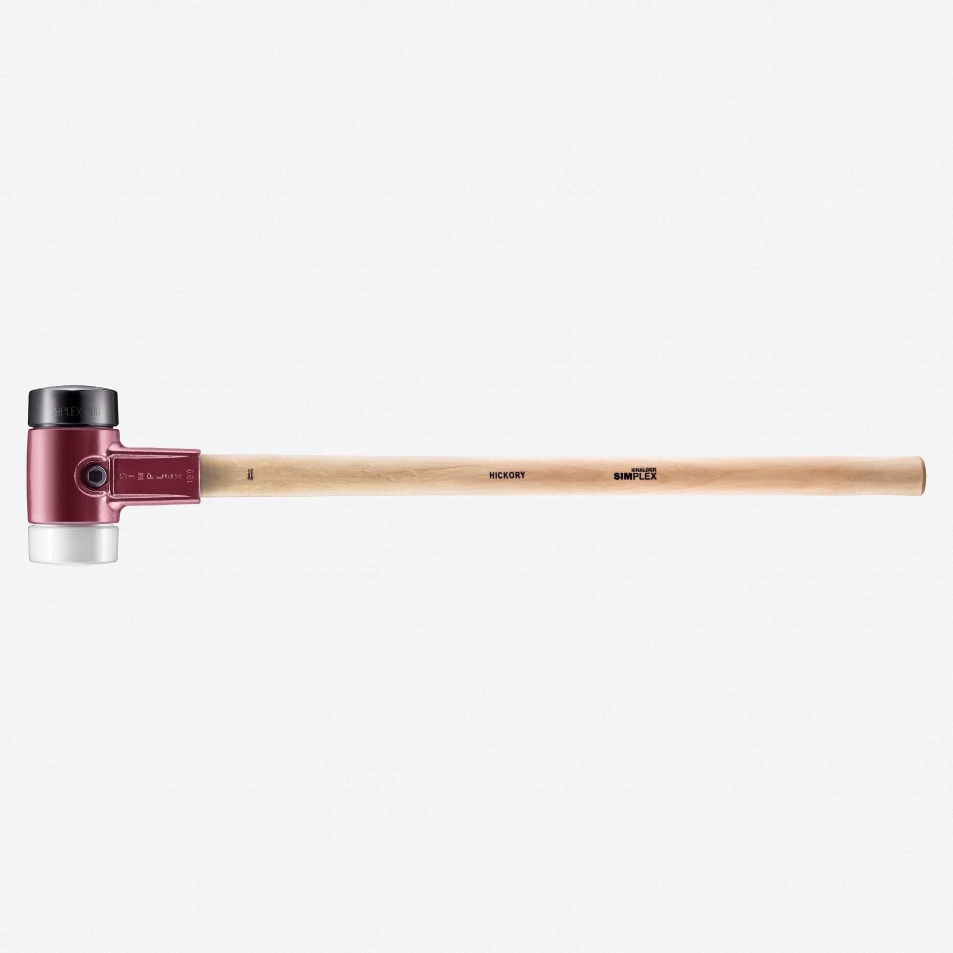 Halder Simplex Sledgehammer with Black Rubber/Superplastic Inserts and Cast Iron Housing, 3.94" / 188.72 oz. - HA3027.100 - KC Tool