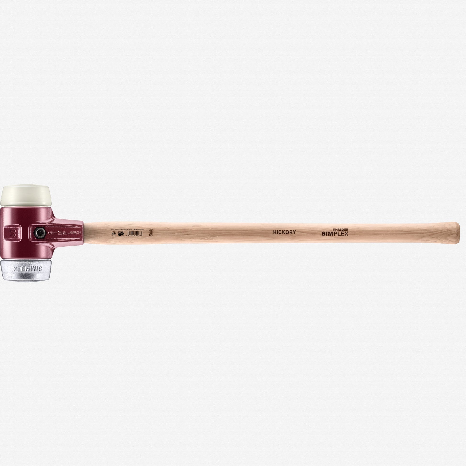 Halder Simplex Sledgehammer with Nylon/Aluminum Inserts and Cast Iron Housing, 3.15" / 129.1 oz. - HA3089.081 - KC Tool