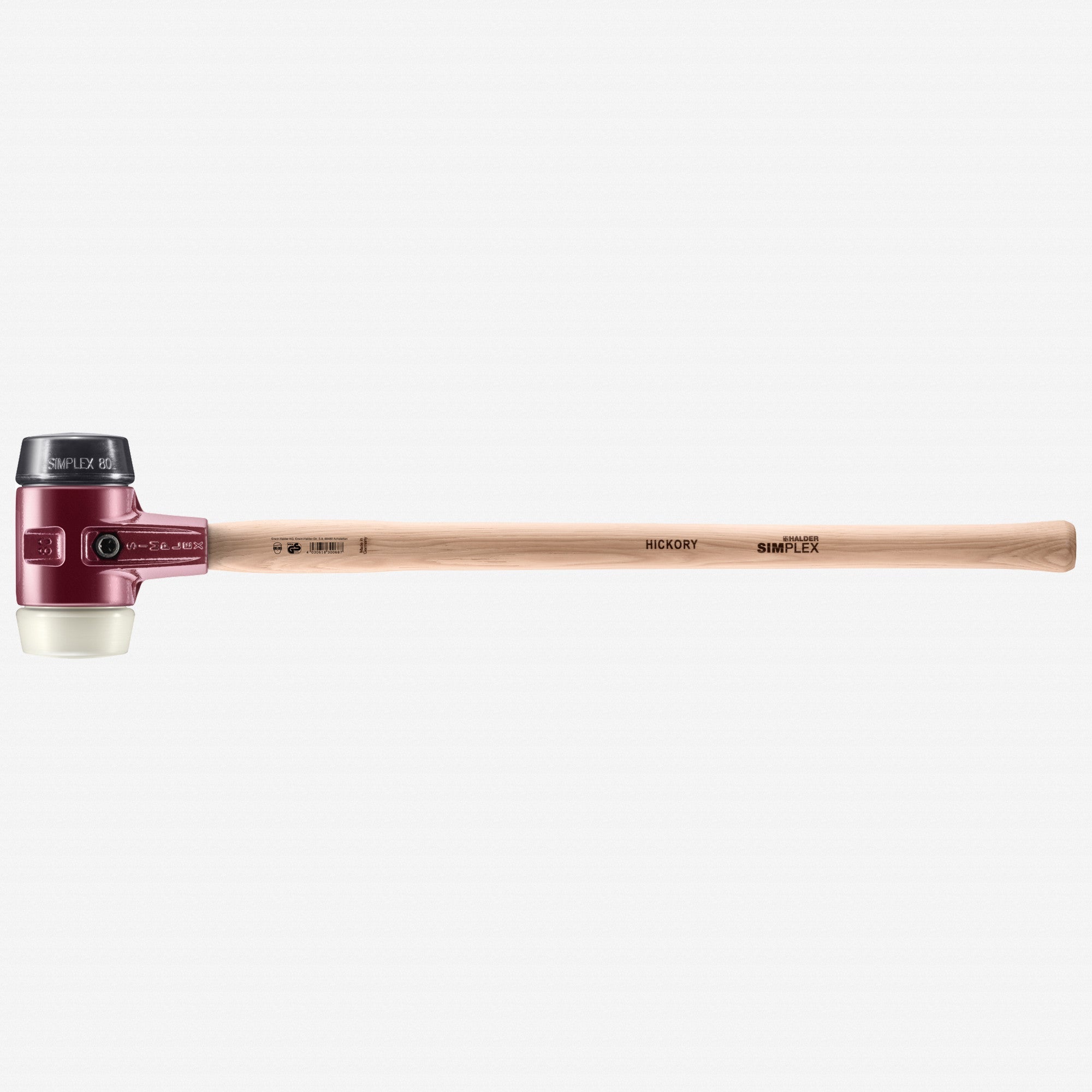 Halder Simplex Sledgehammer with Nylon/Black Rubber Inserts and Cast Iron Housing, 3.15" / 122.4 oz. - HA3028.081 - KC Tool