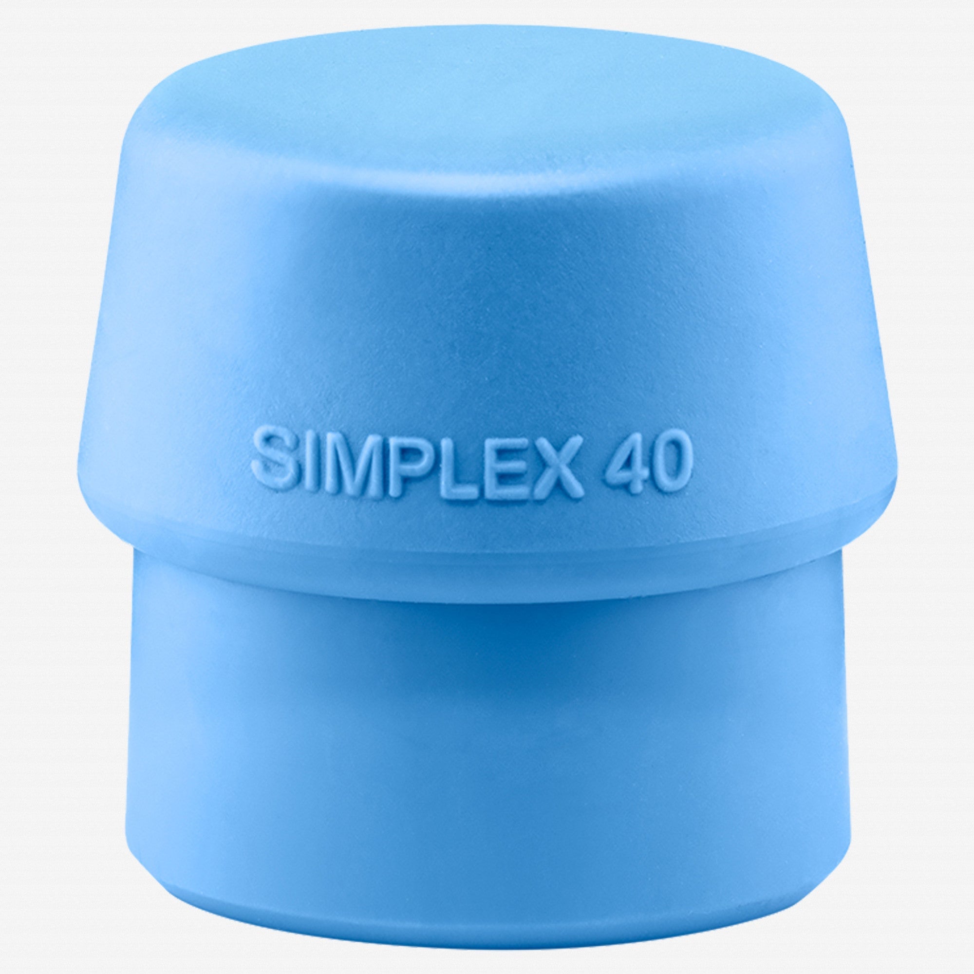 Halder Simplex Soft Blue Rubber Replacement Face Insert, Non-Marring, 1.57" - HA3201.040 - KC Tool
